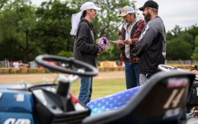 Love to Mow, Mow to Love: Racers Wed at Mike Cupp Memorial Lawn Mower Race