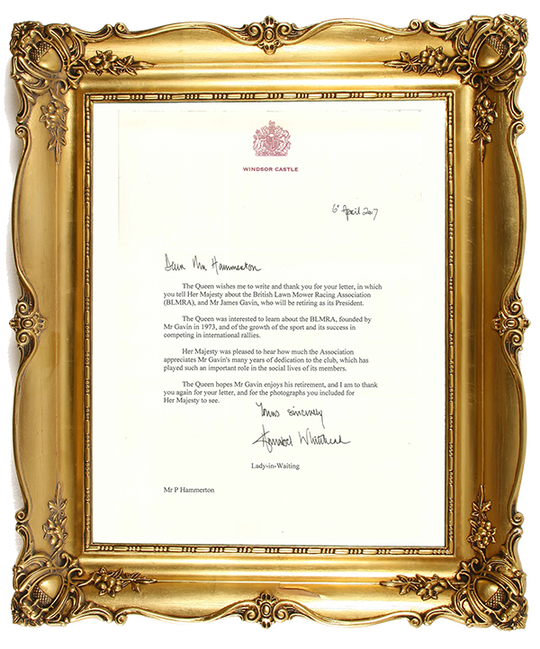 Queen Letter Jim Gavin